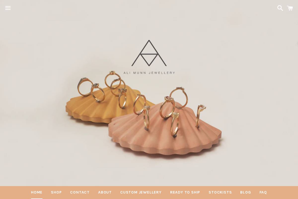 alimunn.com homepage screenshot