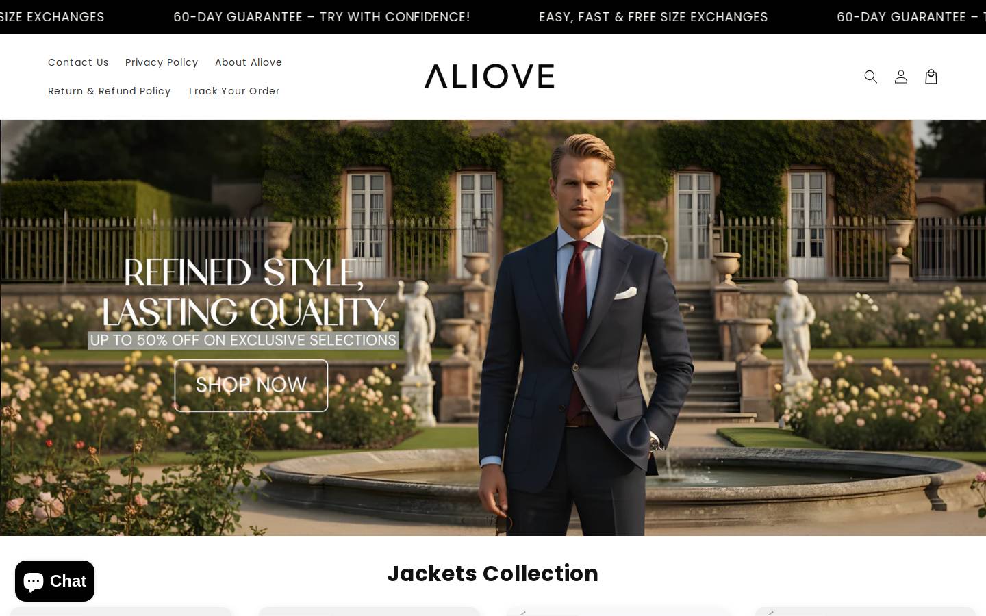 aliove.com homepage screenshot