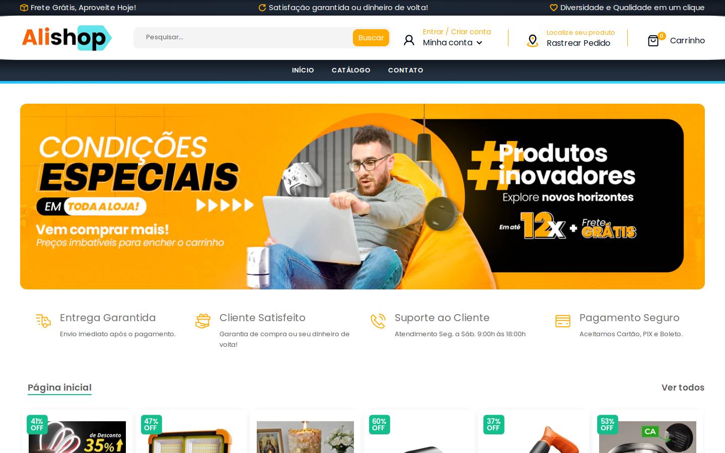 alishop.site homepage screenshot