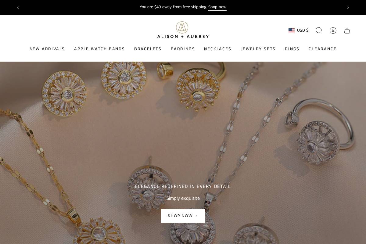 alisonandaubrey.com homepage screenshot