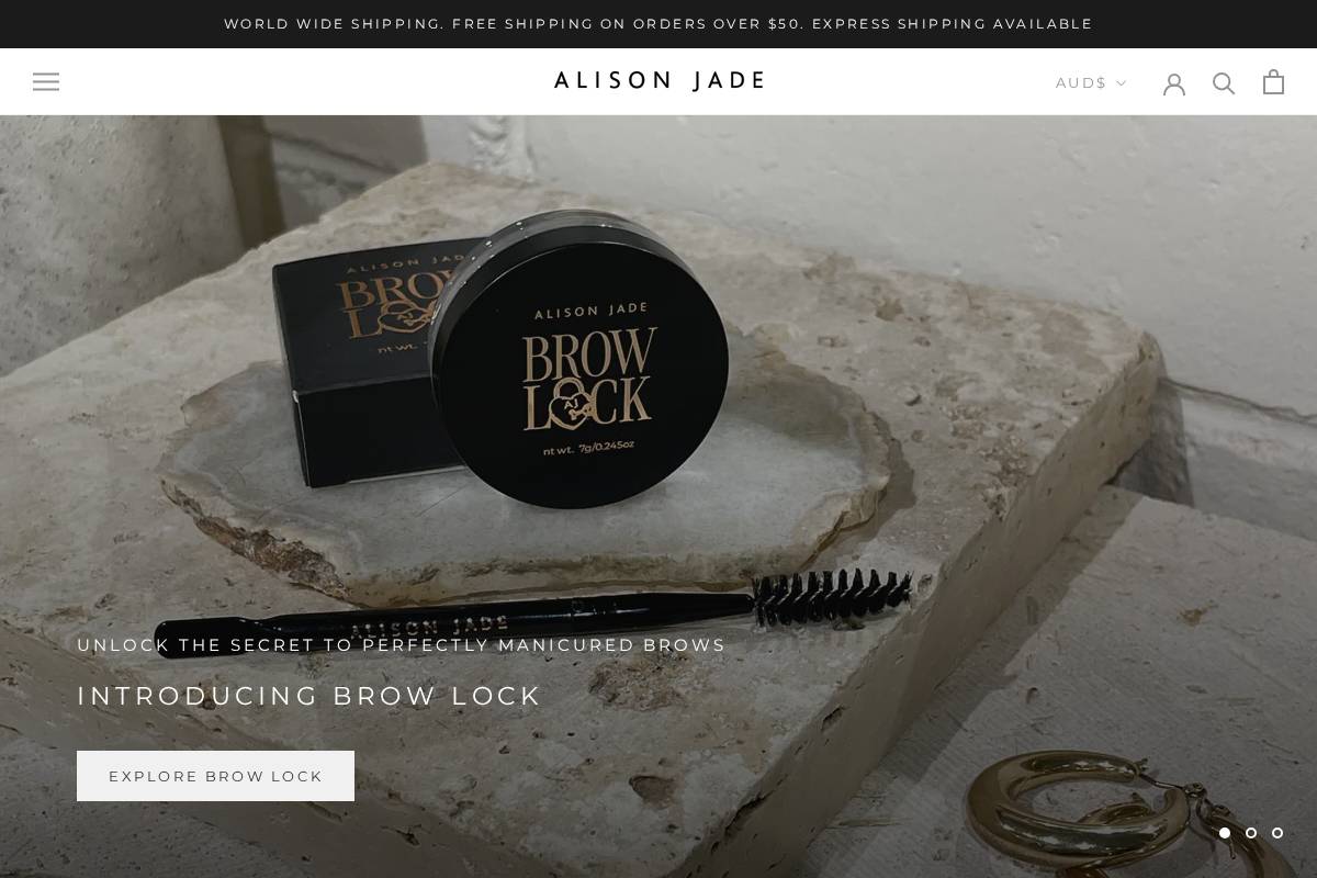 alisonjade.com.au homepage screenshot