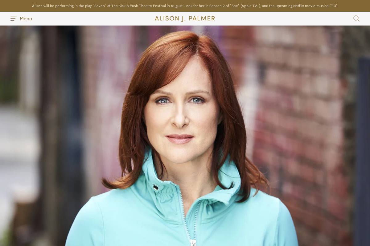 alisonjpalmer.com homepage screenshot