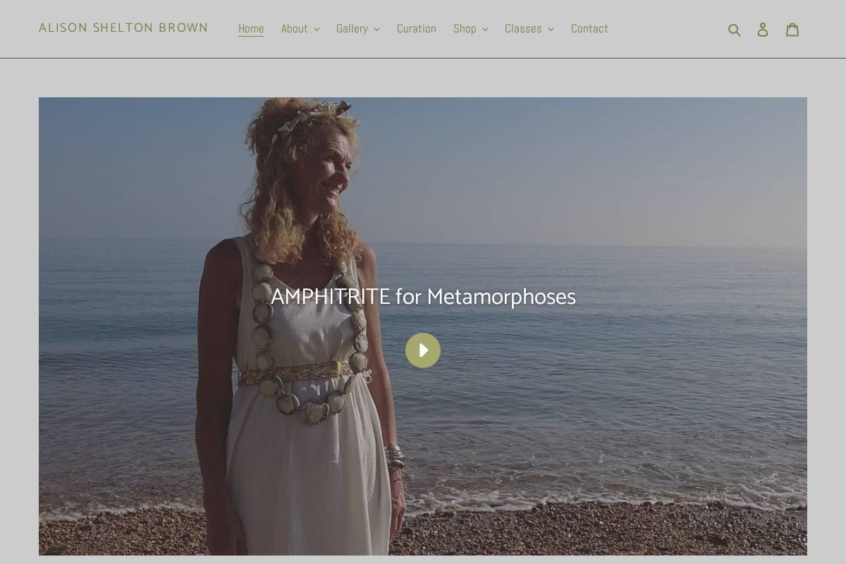 alisonsheltonbrown.art homepage screenshot