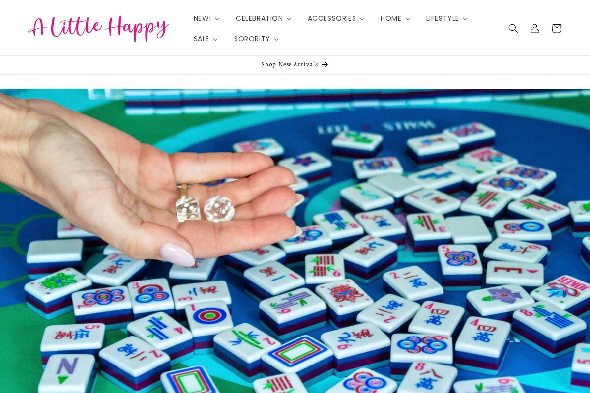 alittlehappyshop.com homepage screenshot