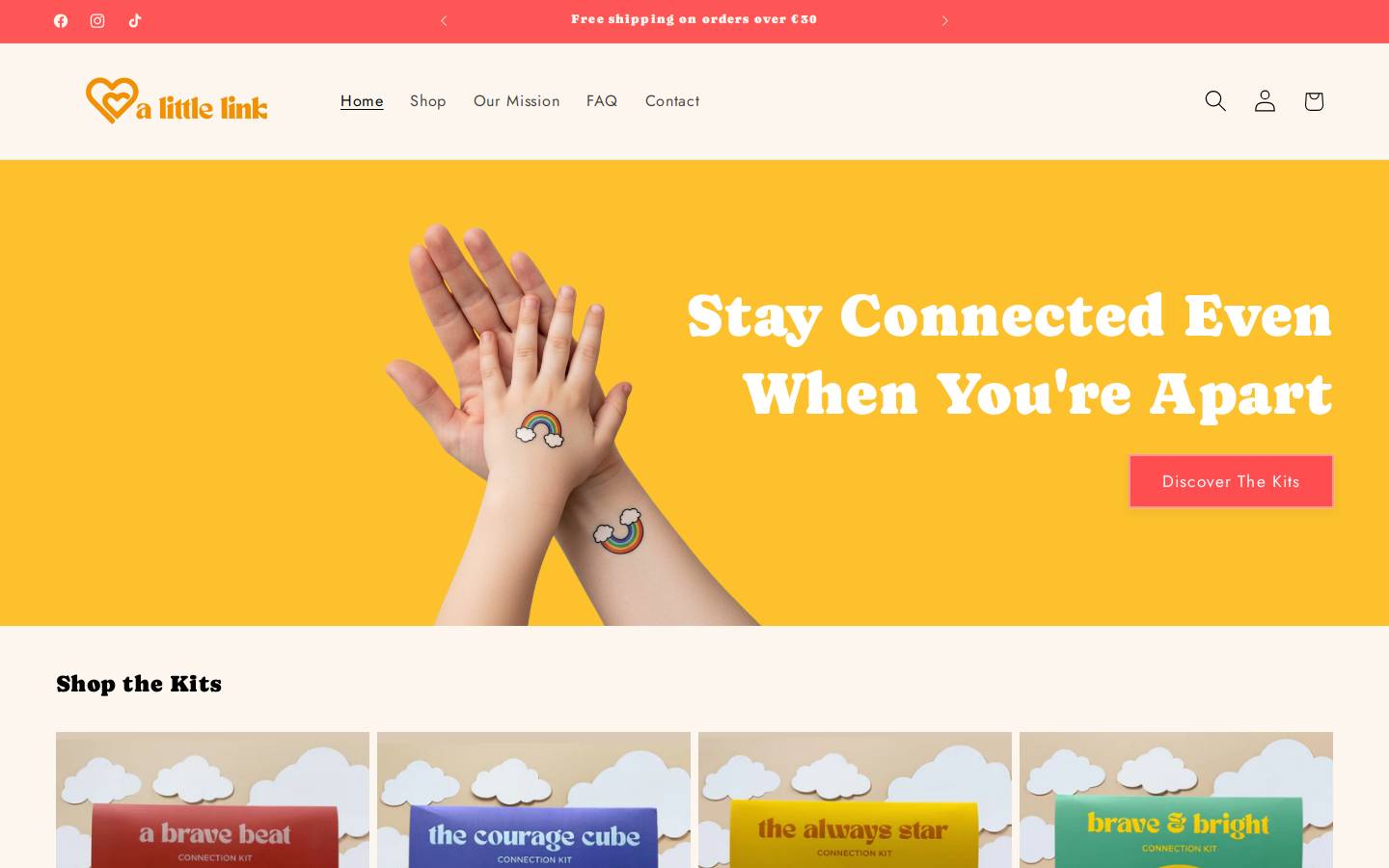 alittlelink.com homepage screenshot