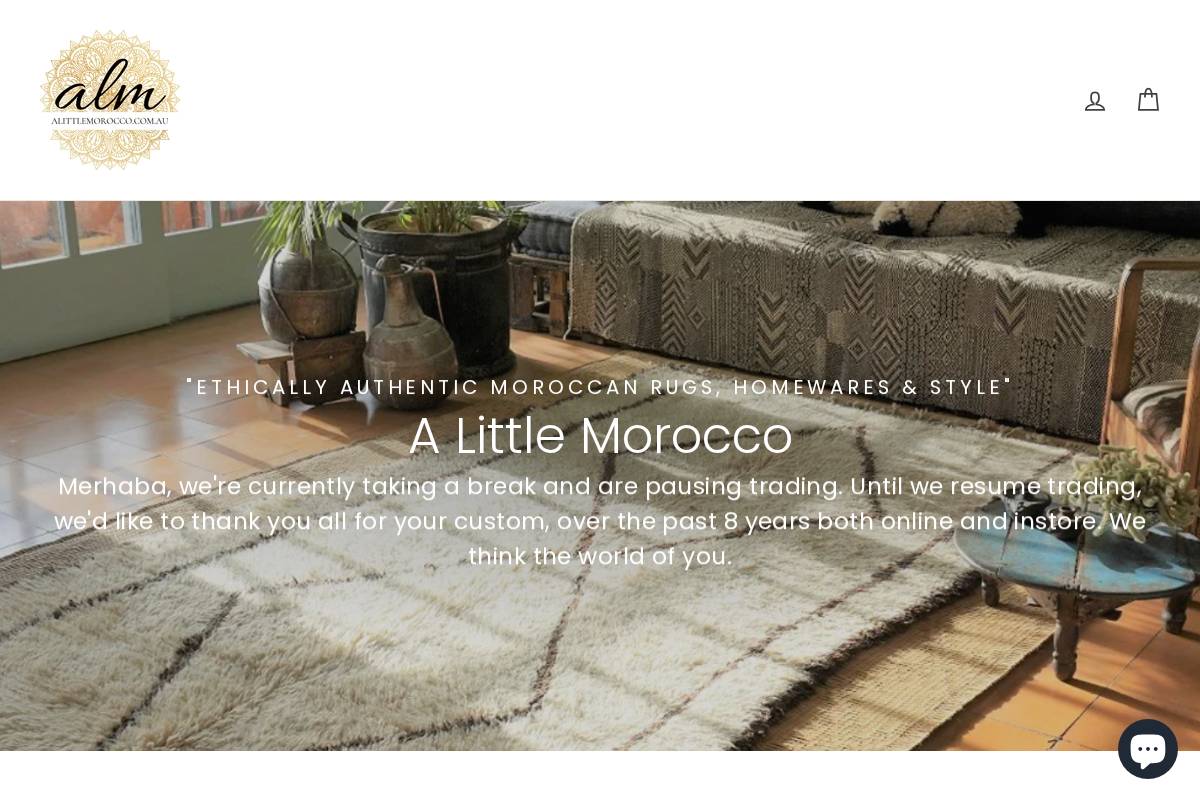 A Little Morocco homepage screenshot