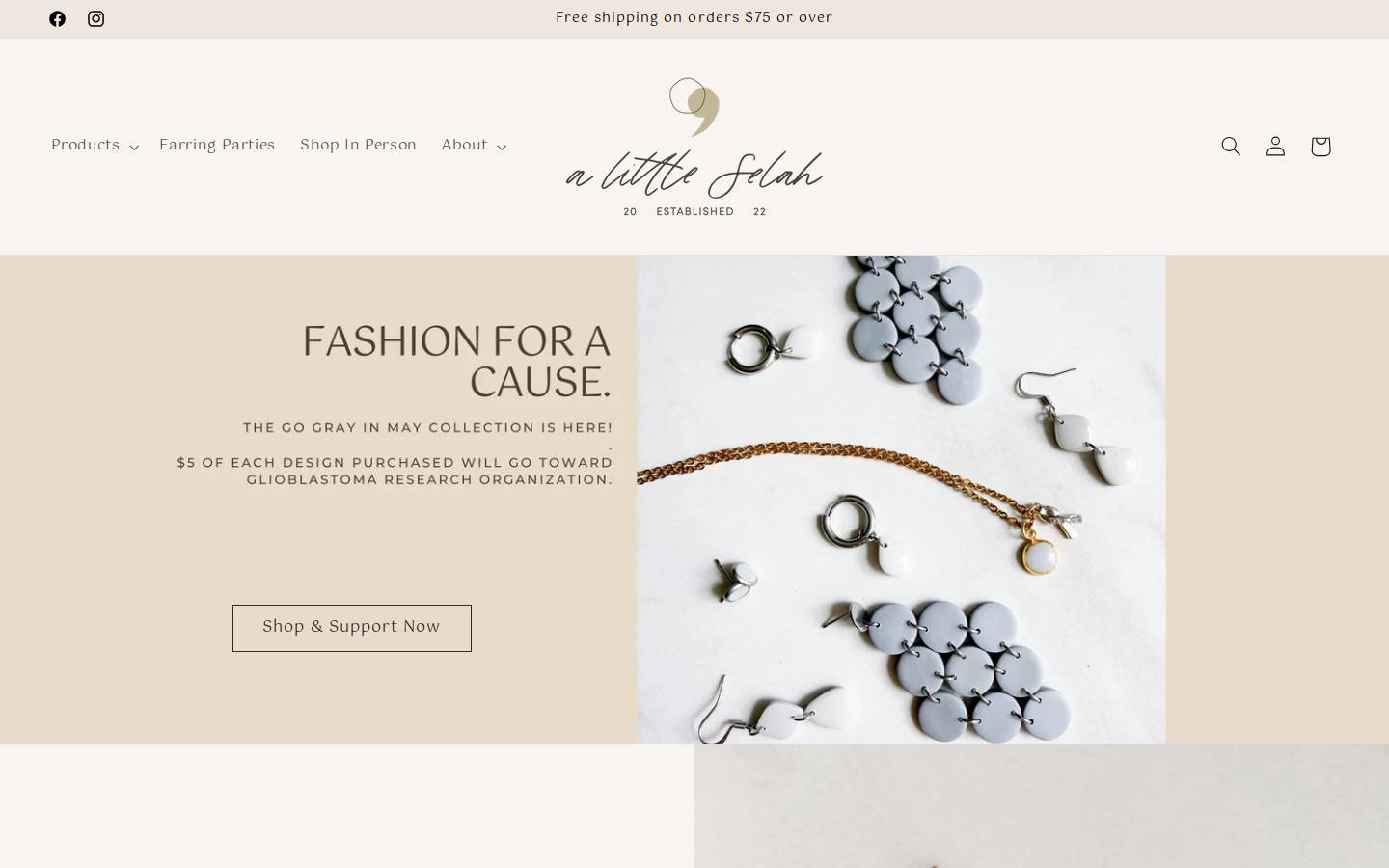 alittleselah.com homepage screenshot