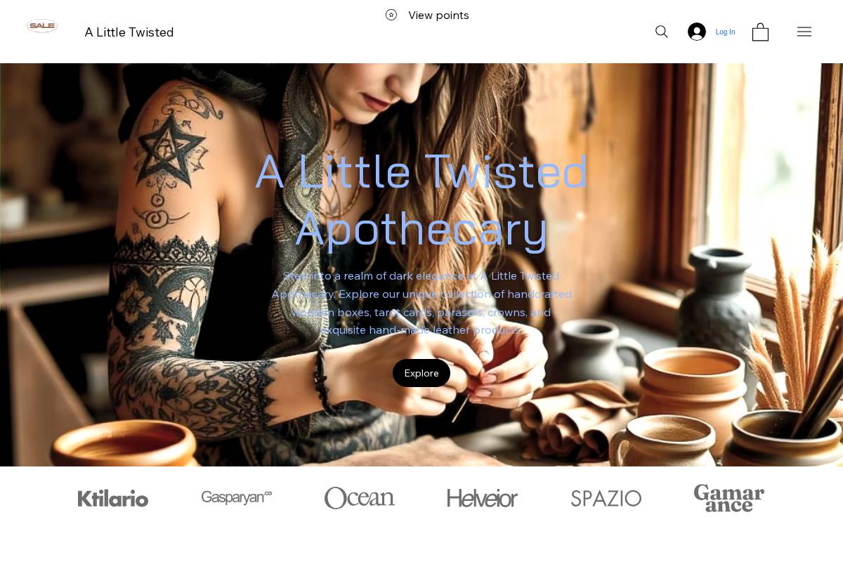 alittletwisted.shop homepage screenshot