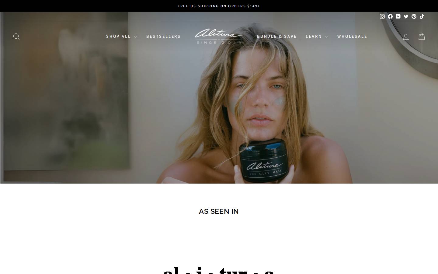 alitura.com homepage screenshot