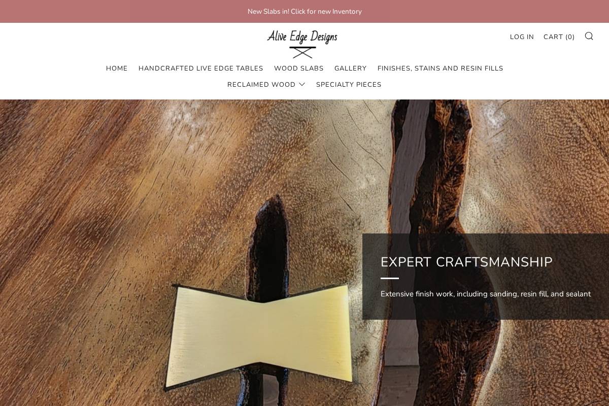 aliveedgedesigns.com homepage screenshot