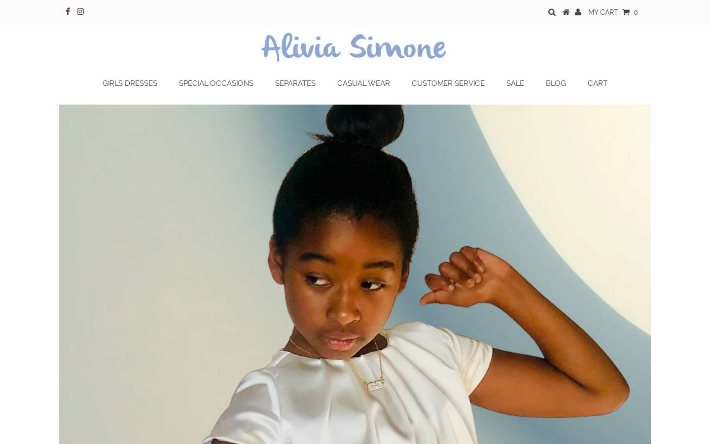 aliviasimone.com homepage screenshot
