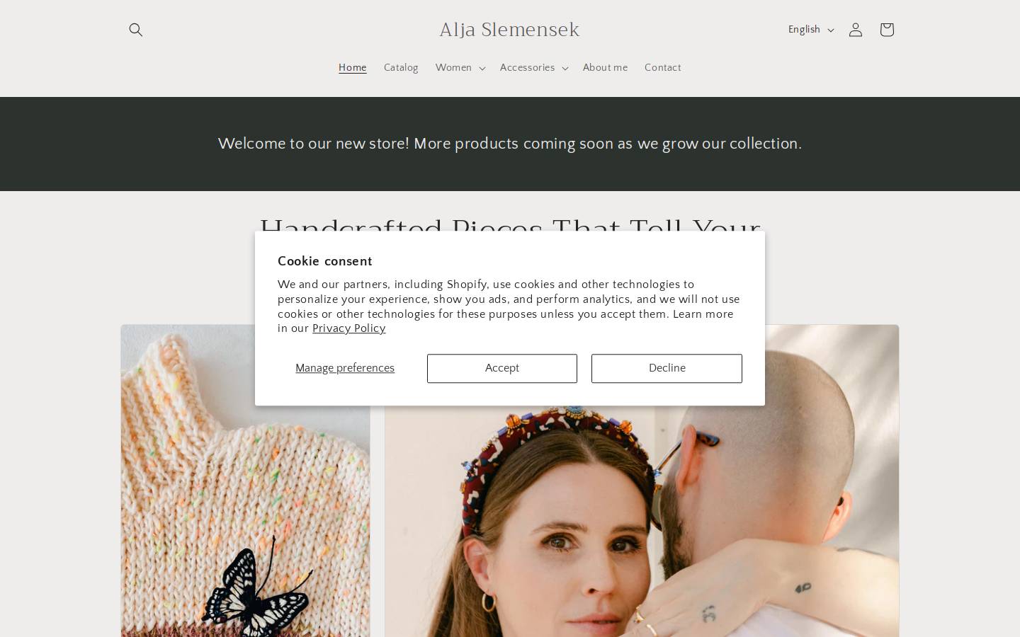 aljaslemensek.com homepage screenshot
