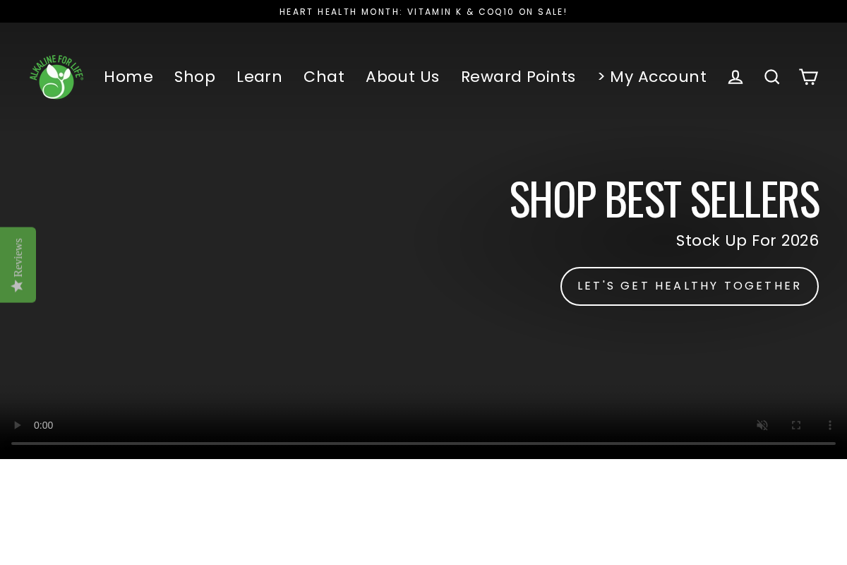 Alkaline for Life homepage screenshot