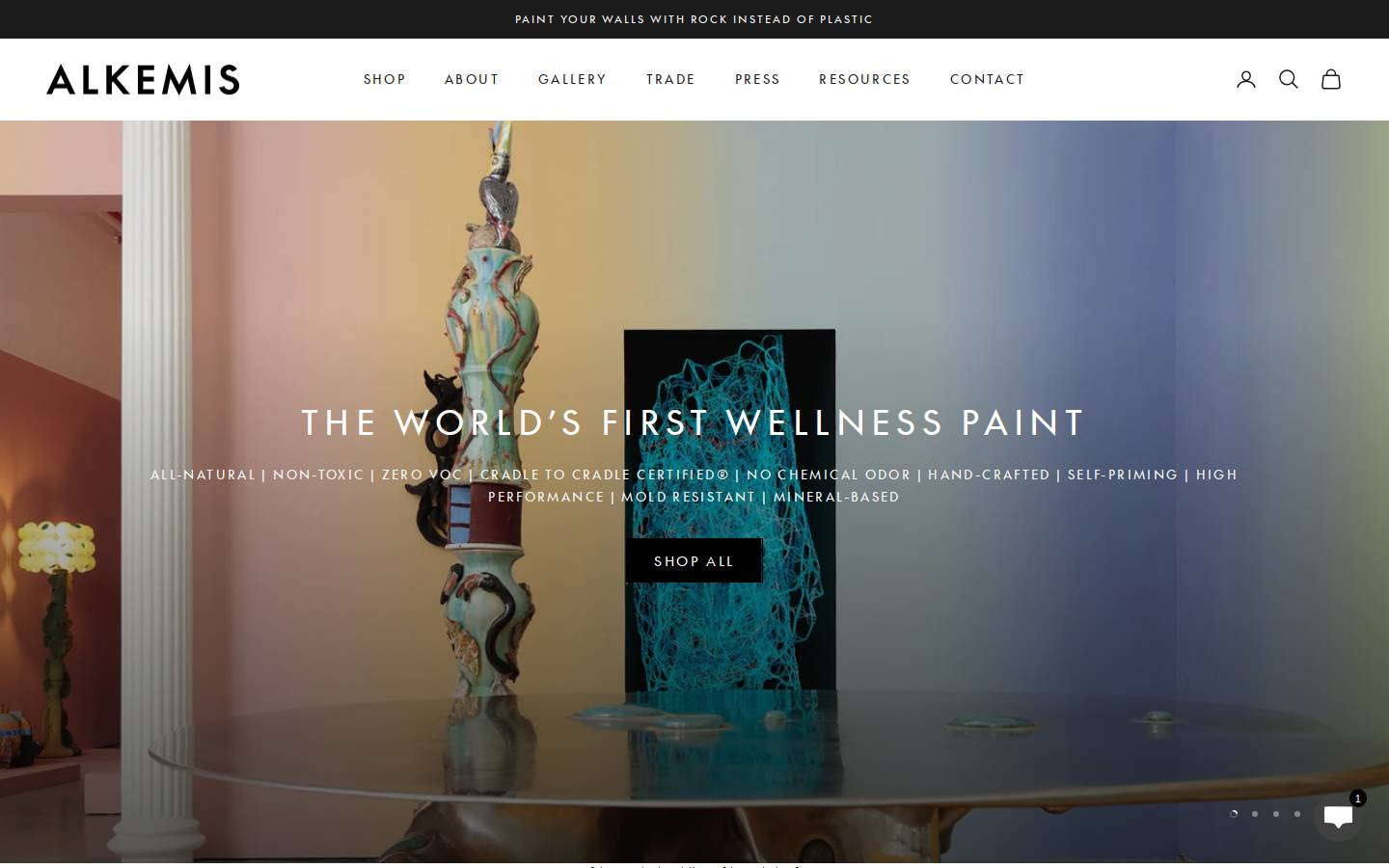 alkemispaint.com homepage screenshot