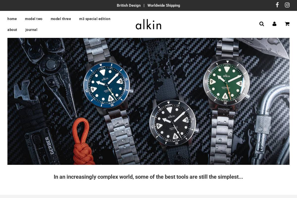 alkinwatches.com homepage screenshot