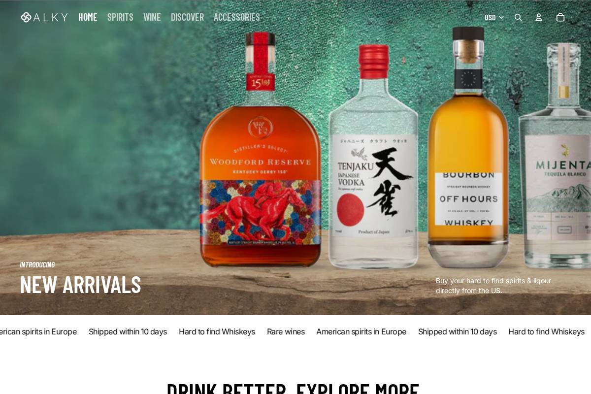 alkyclub.com homepage screenshot