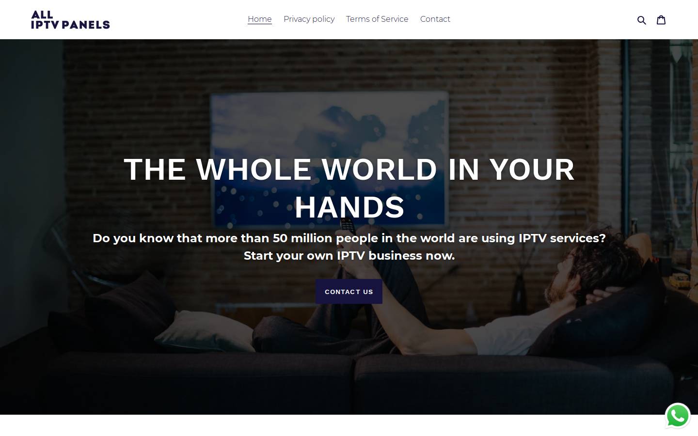 all-iptvpanels.com homepage screenshot