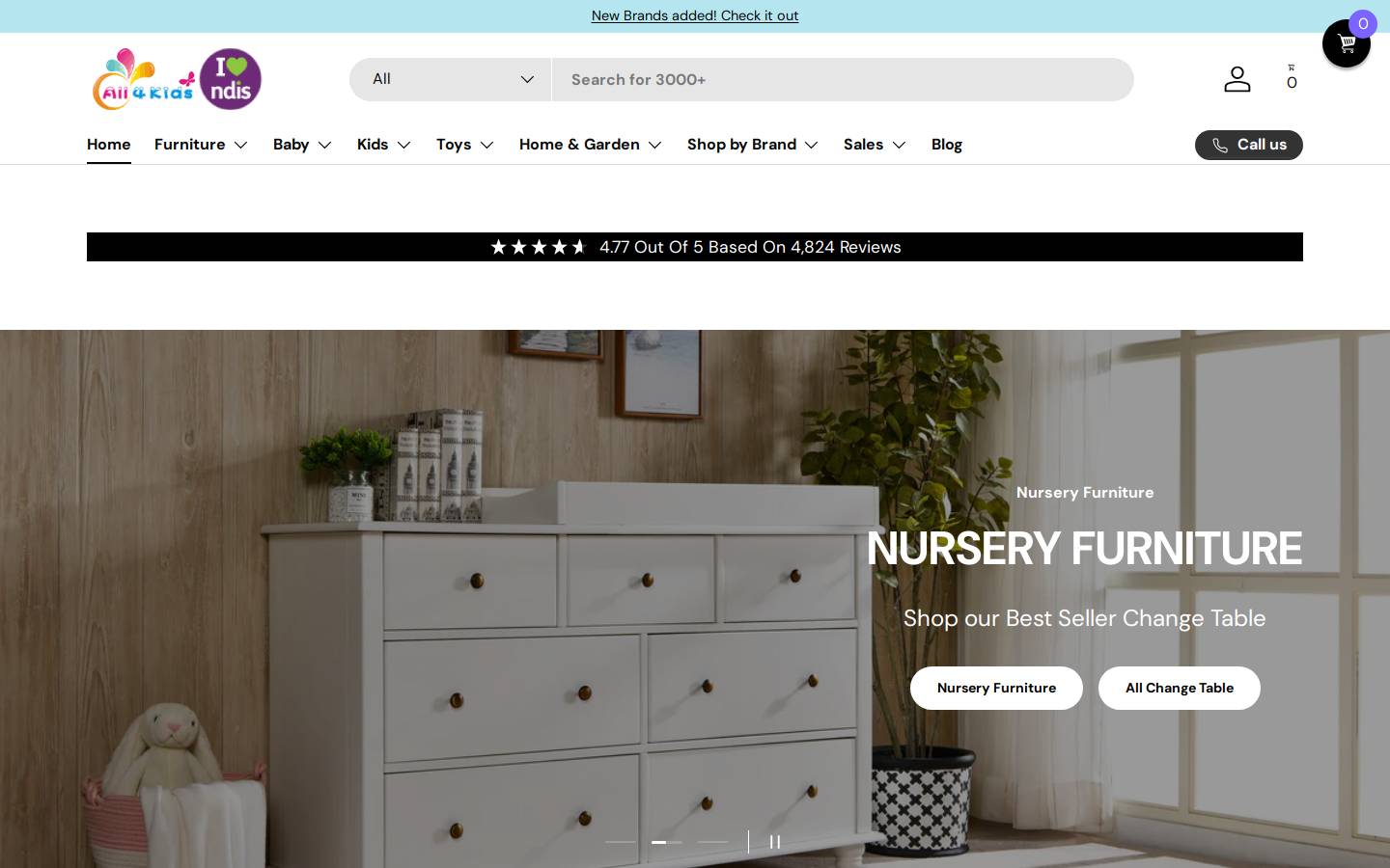 all4kidsonline.com.au homepage screenshot
