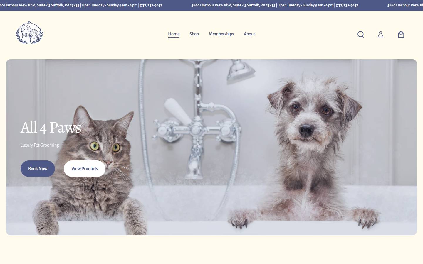 all4paws.net homepage screenshot