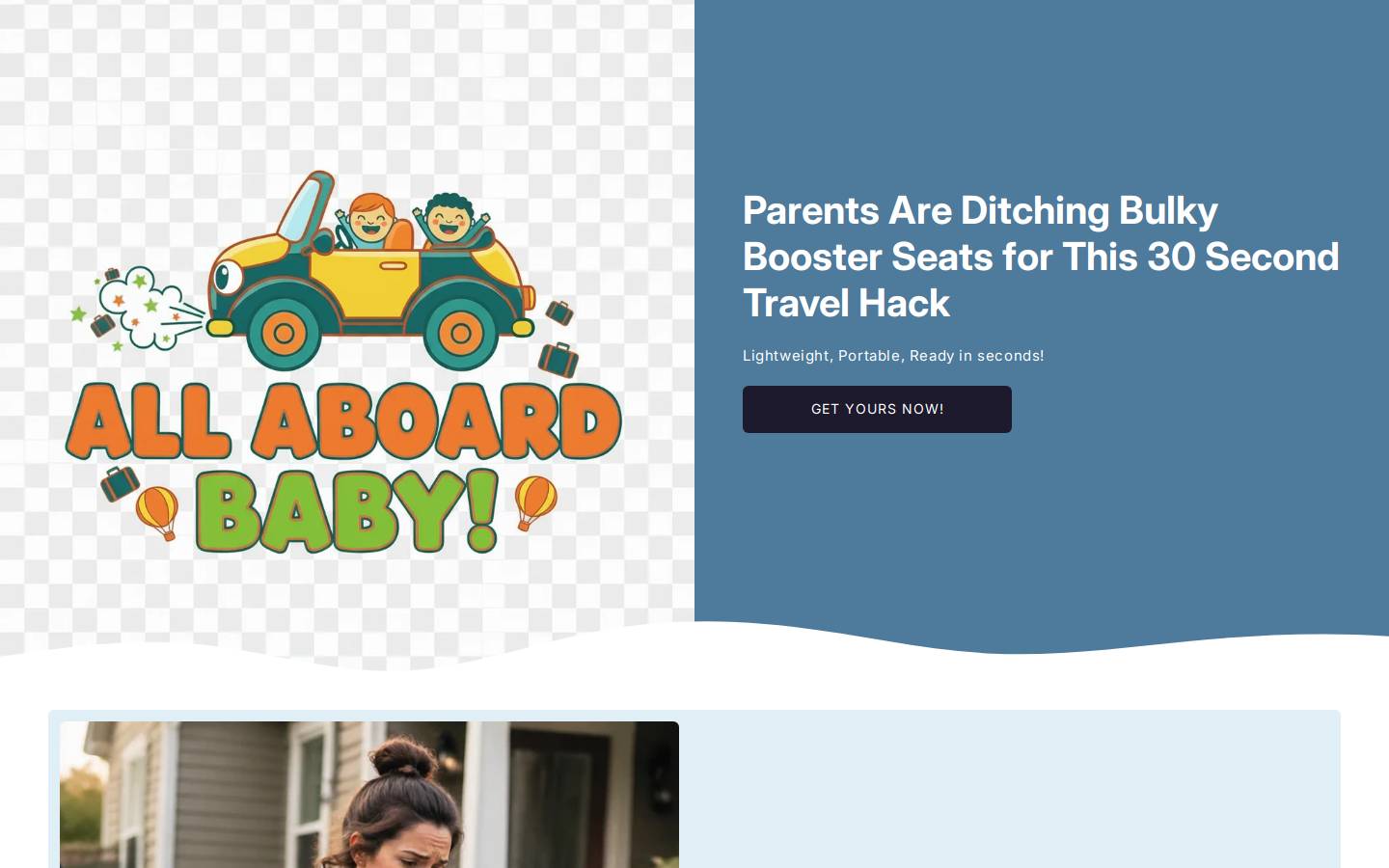 allaboardbaby.com homepage screenshot