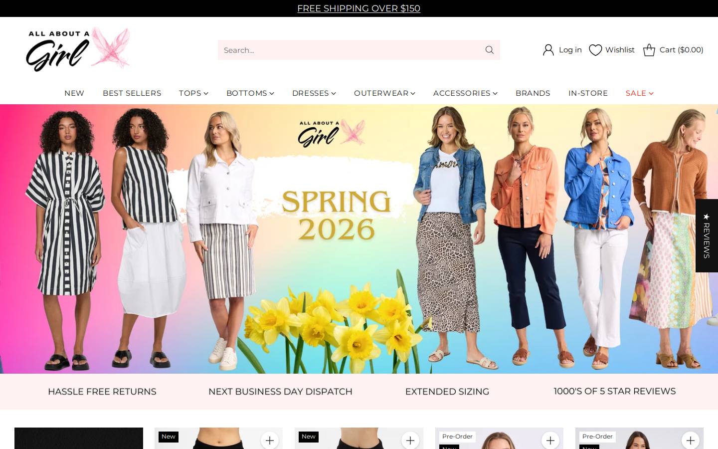 allaboutagirl.co.nz homepage screenshot