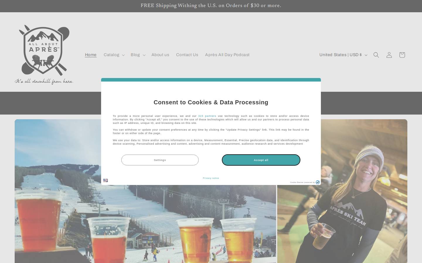 allaboutapres.com homepage screenshot