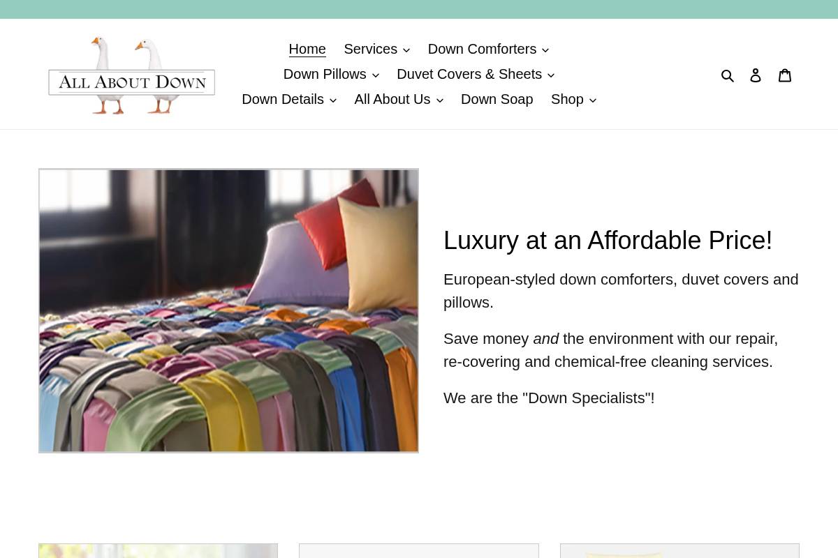 allaboutdown.com homepage screenshot