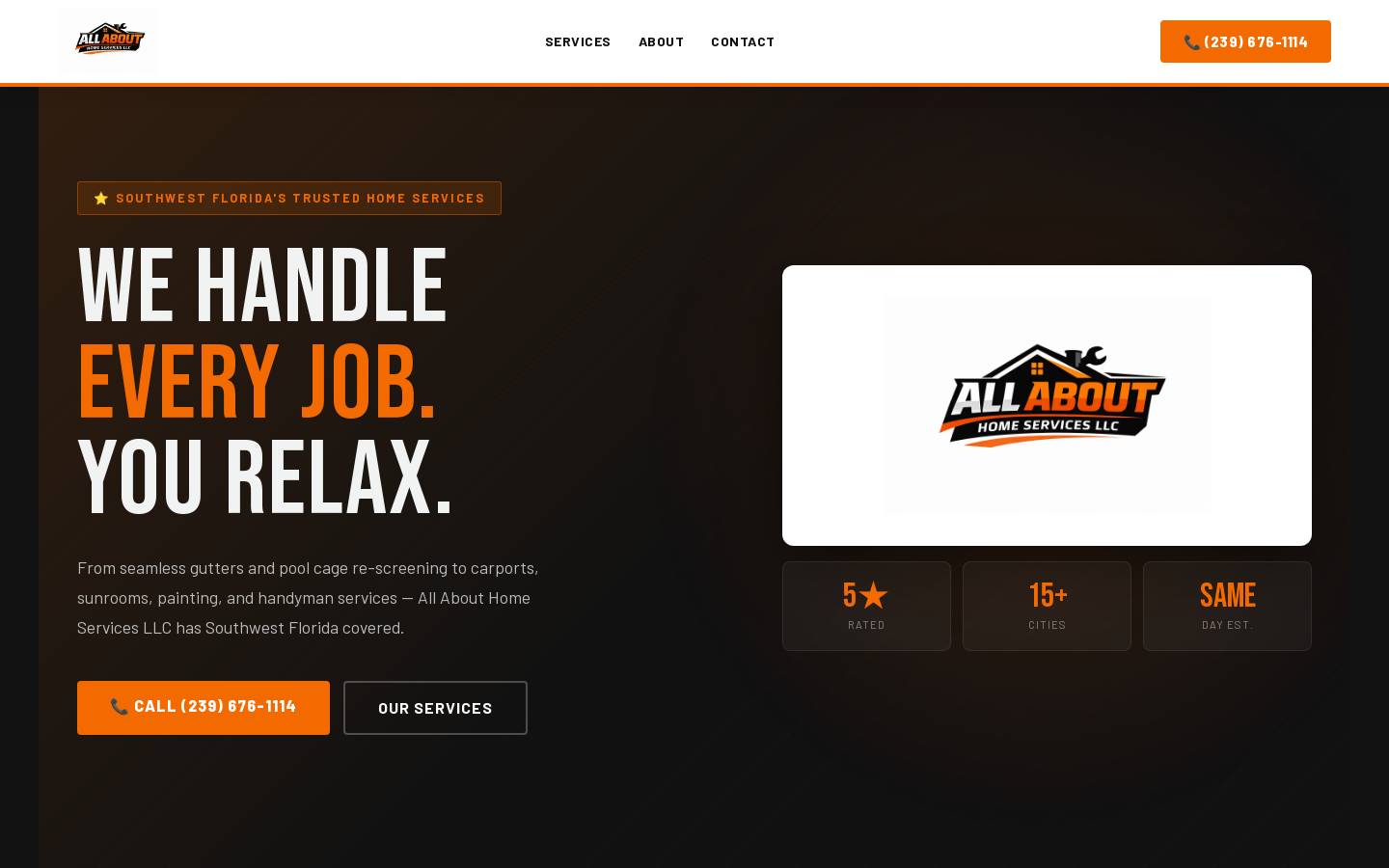 allabouthomeservices.com homepage screenshot