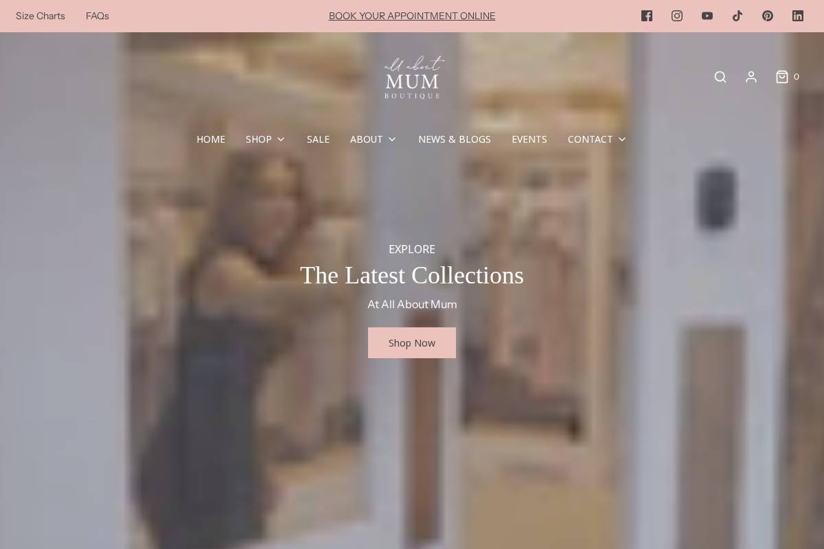 allaboutmum.com homepage screenshot