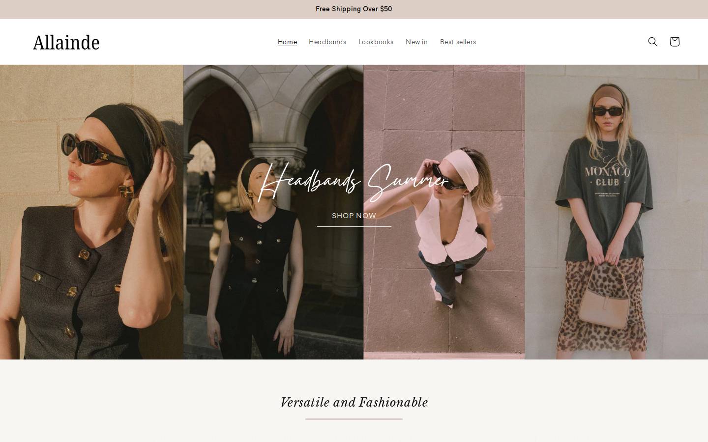allainde.com homepage screenshot
