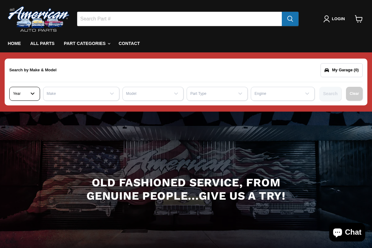 allamericanautoparts.com.au homepage screenshot