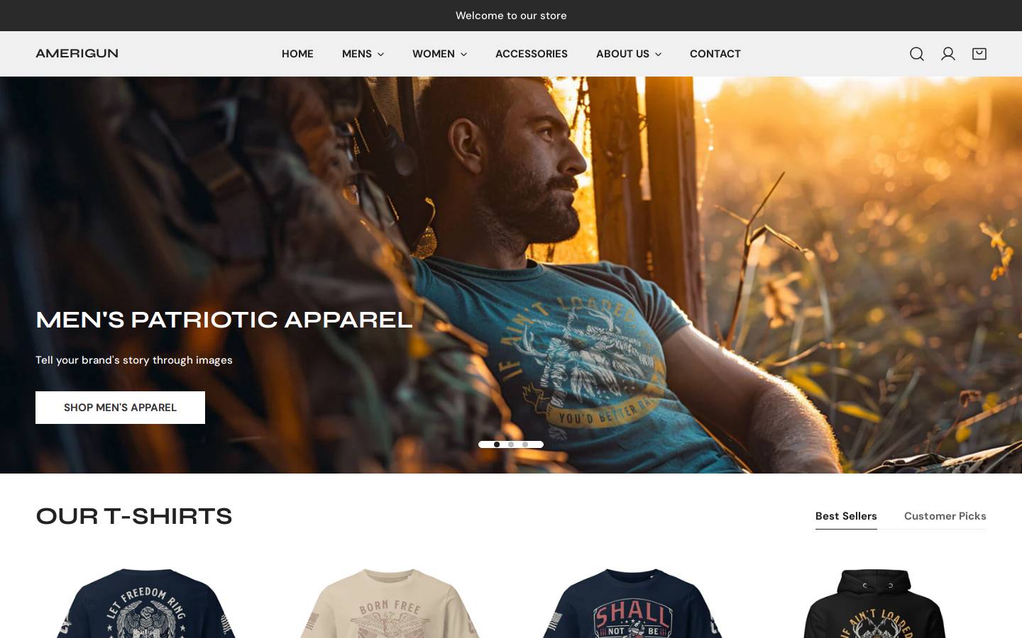 allamerigun.com homepage screenshot