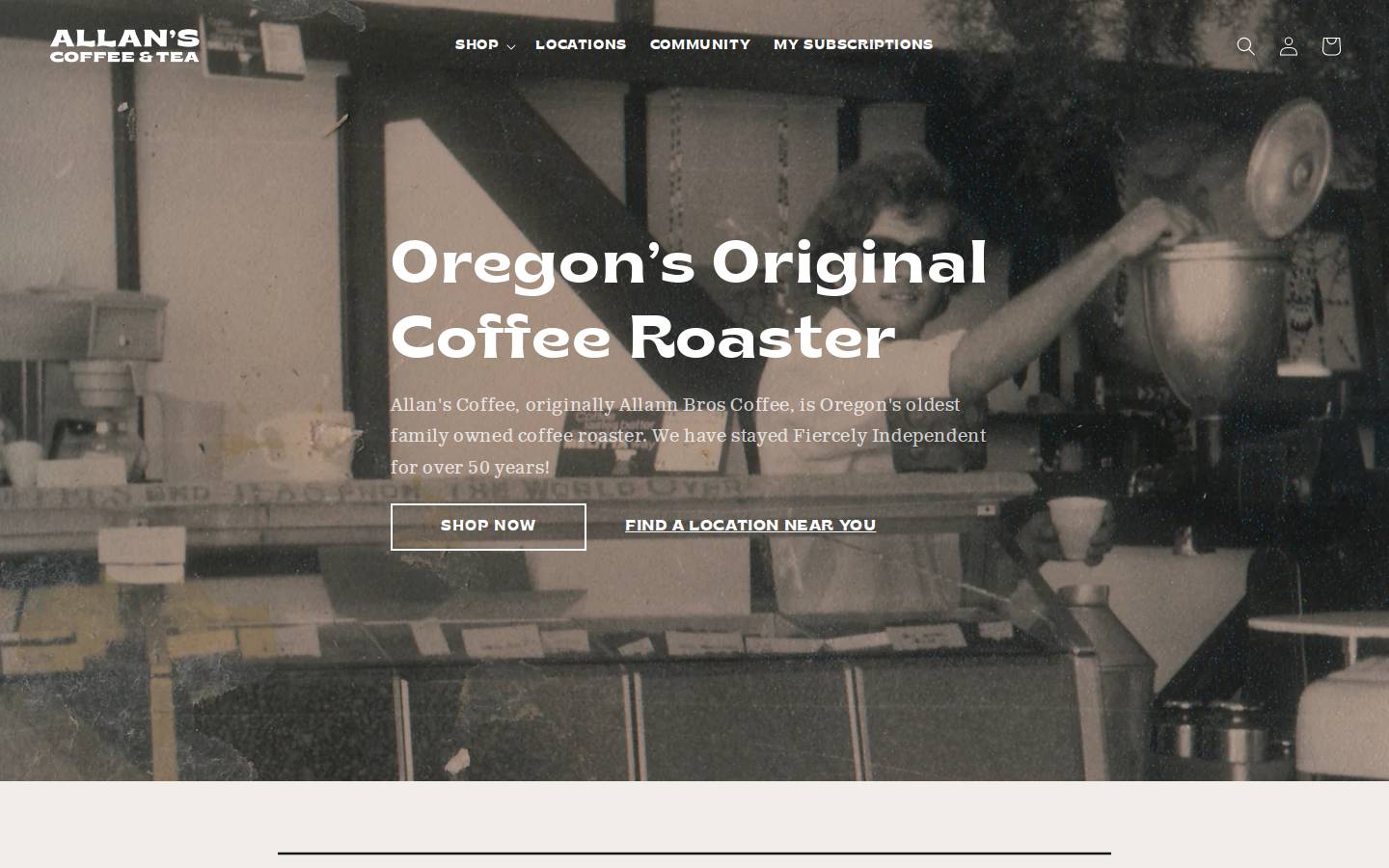 allannbrothers.com homepage screenshot