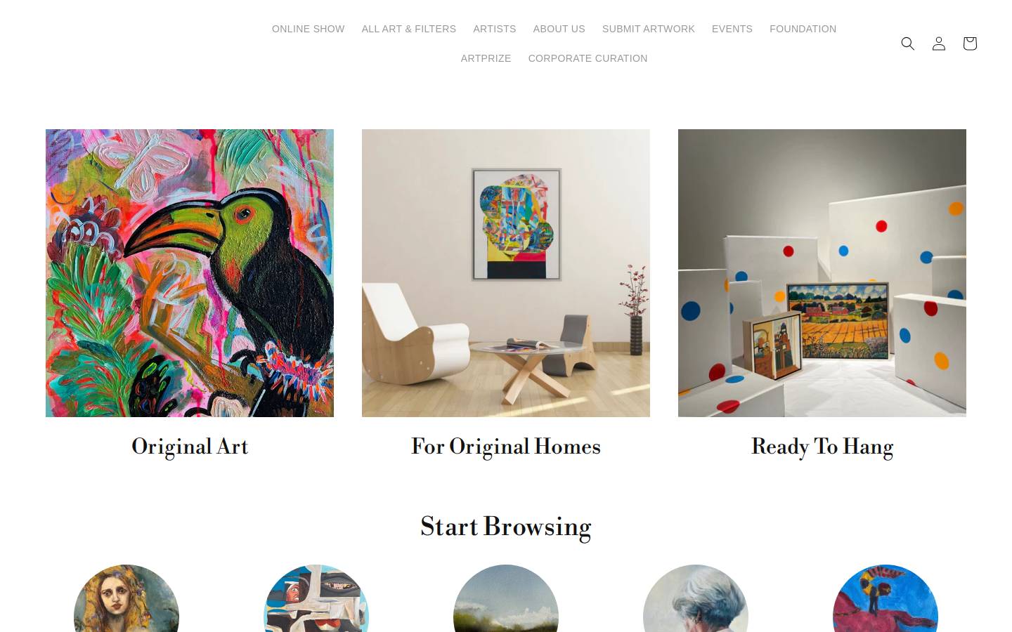 allartworks.net homepage screenshot