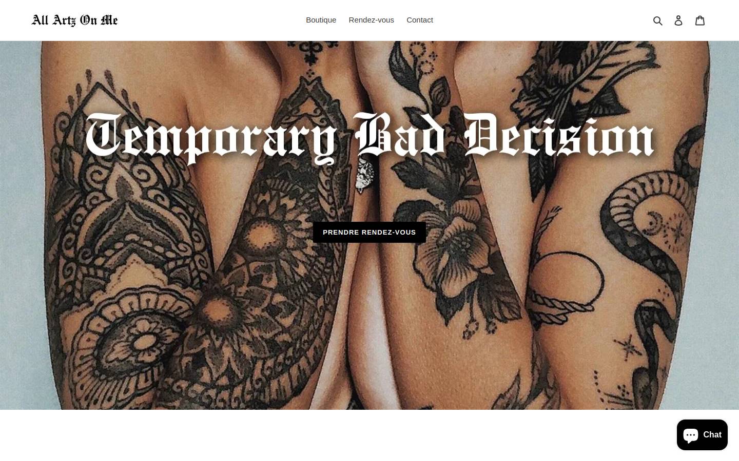 allartzonme.com homepage screenshot