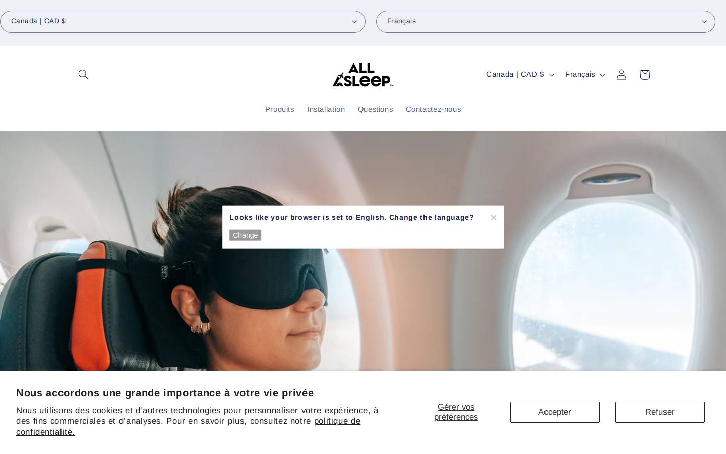 allasleep.com homepage screenshot