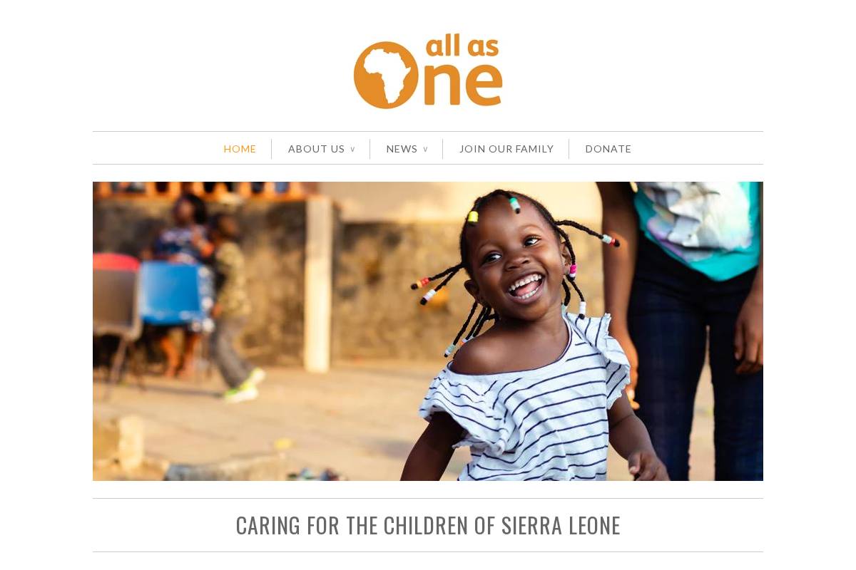 allasone.org homepage screenshot