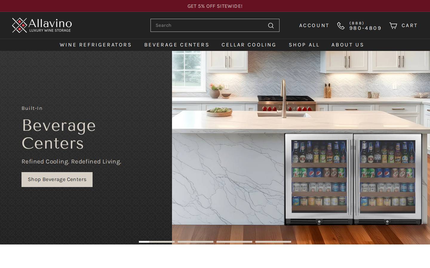 allavino.com homepage screenshot