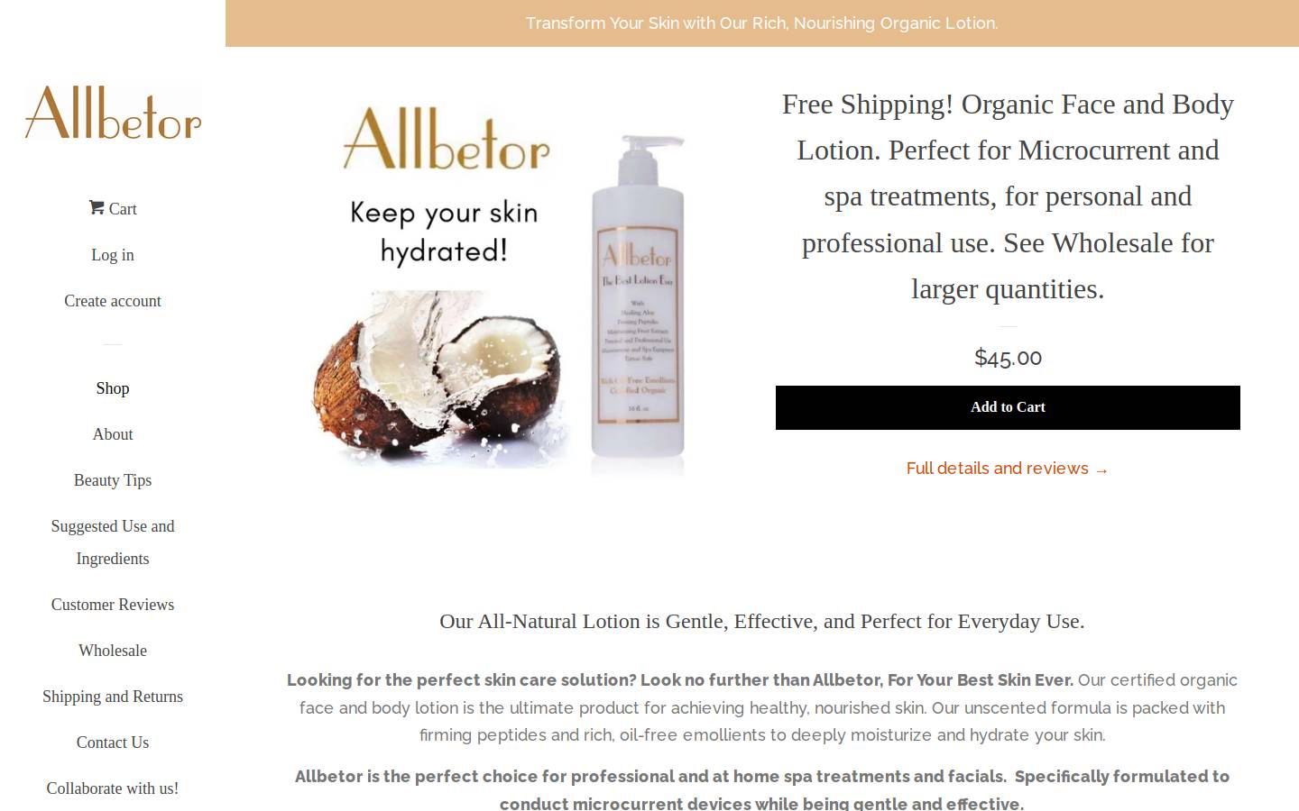 allbetor.com homepage screenshot