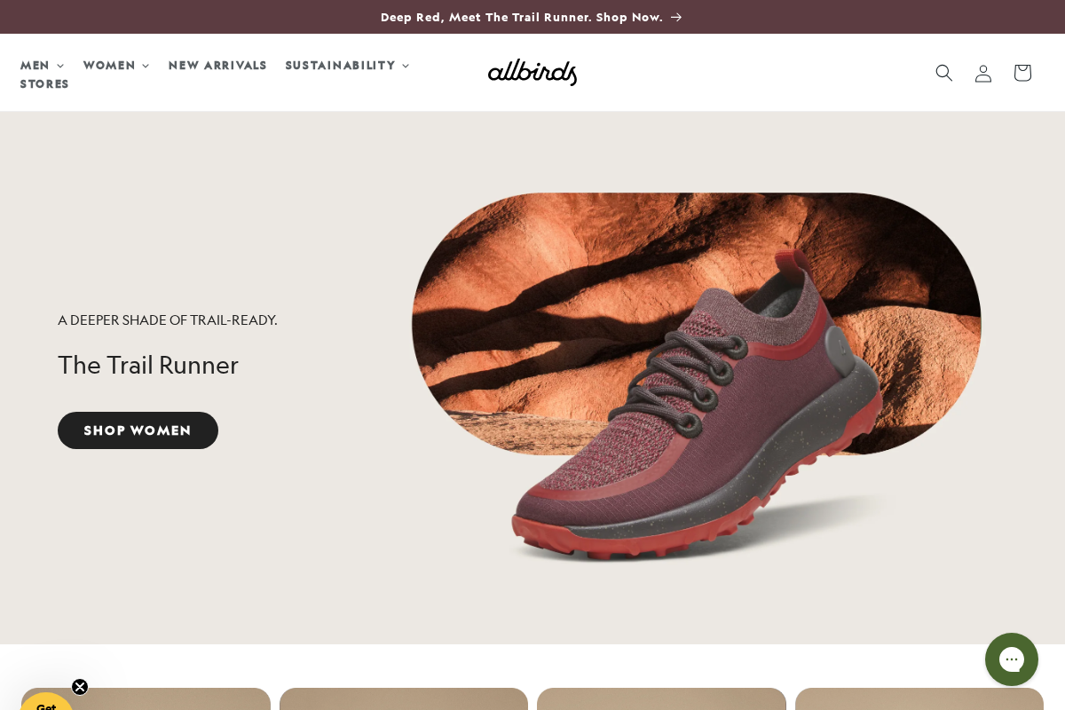allbirds.com.au homepage screenshot