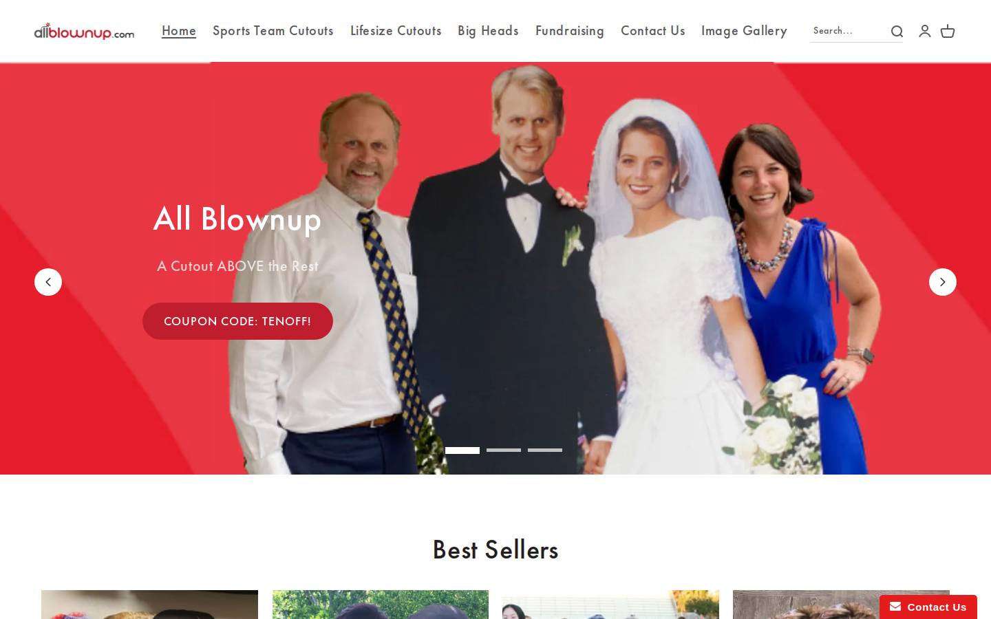 allblownup.com homepage screenshot