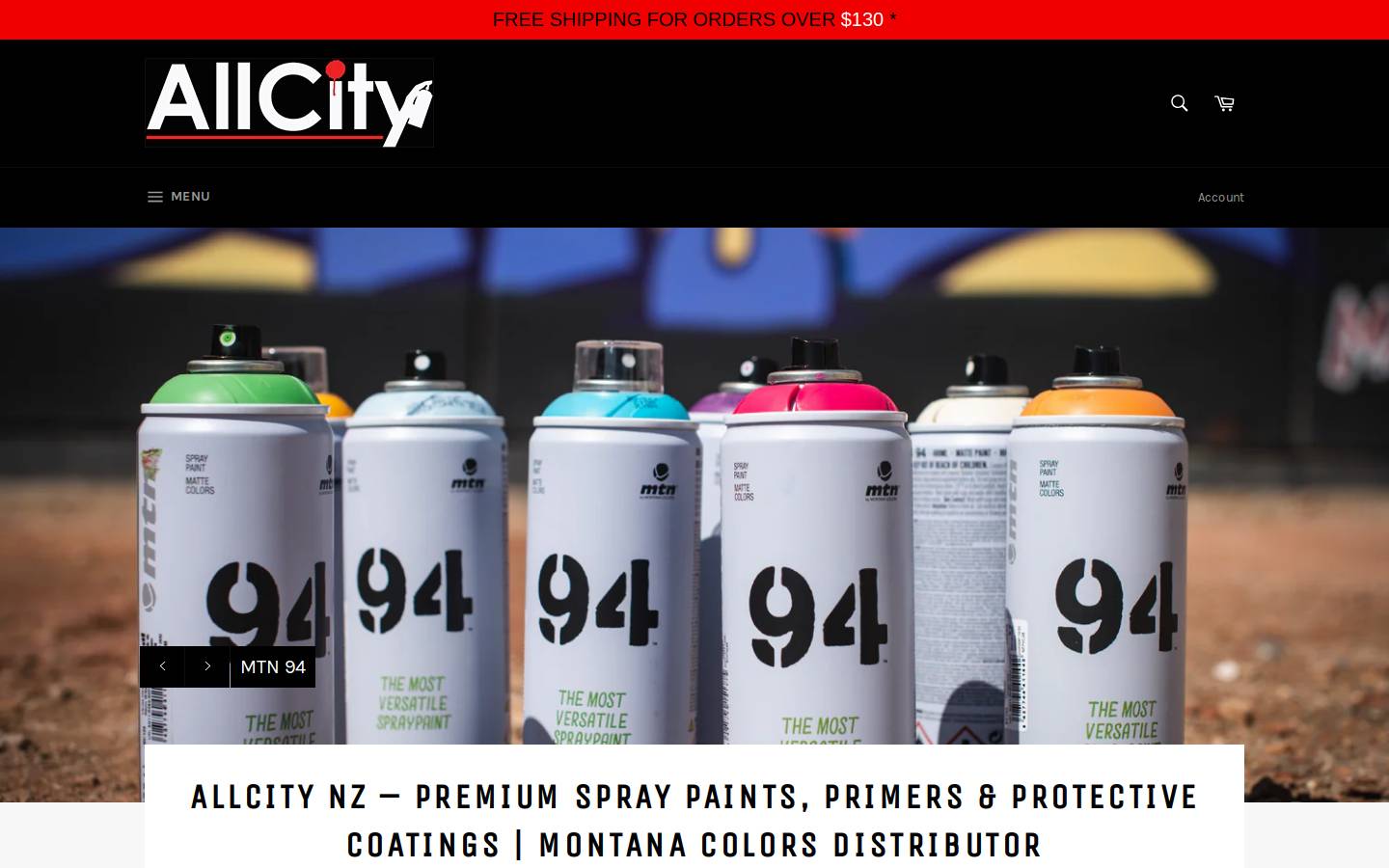 allcity.nz homepage screenshot
