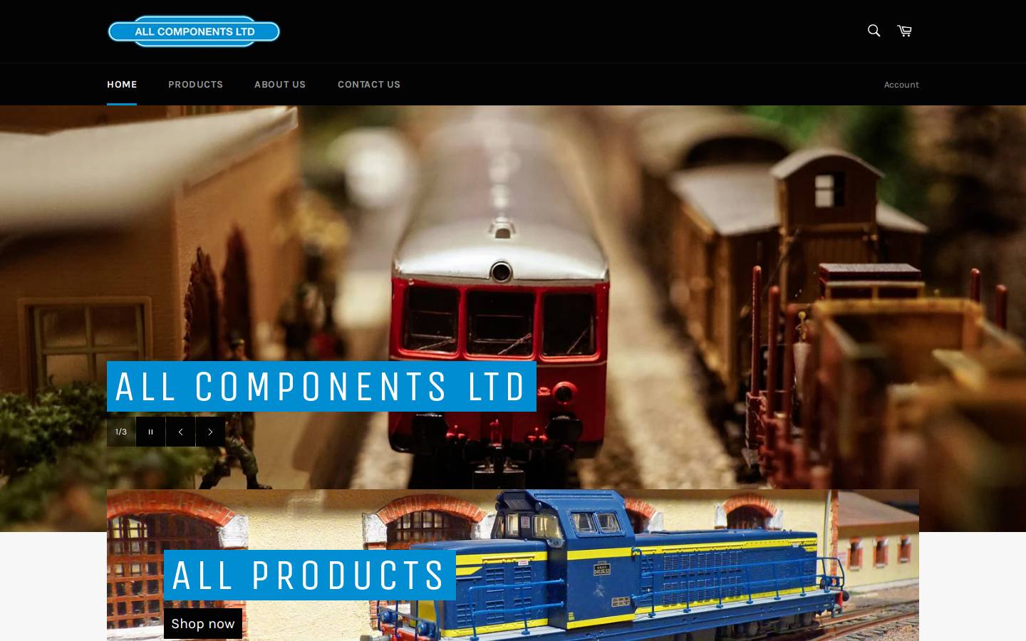allcomponentsltd.co.uk homepage screenshot
