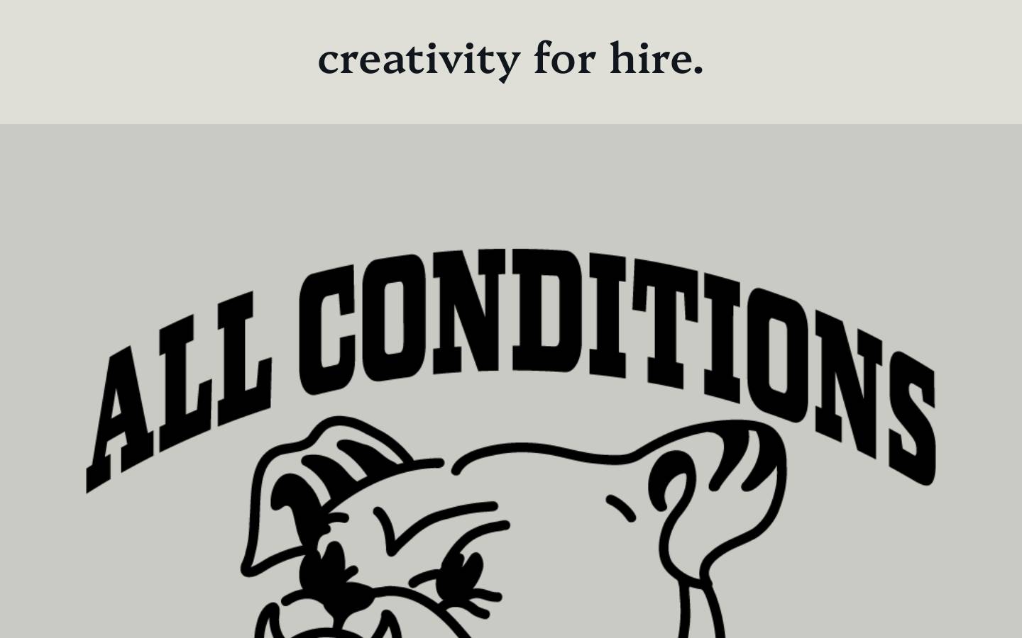 allconditions.studio homepage screenshot