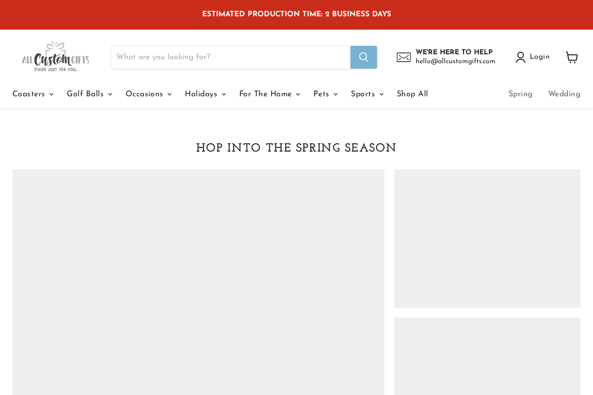 allcustomgifts.com homepage screenshot