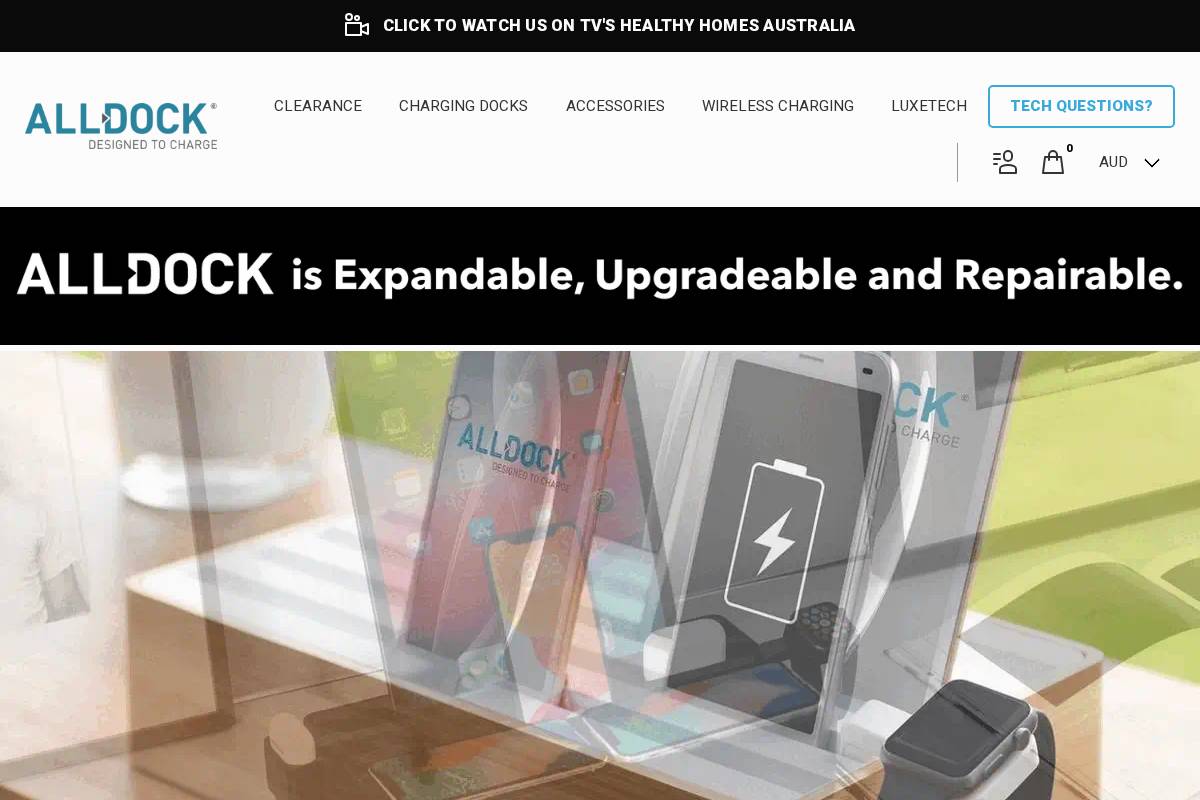 alldock.com homepage screenshot