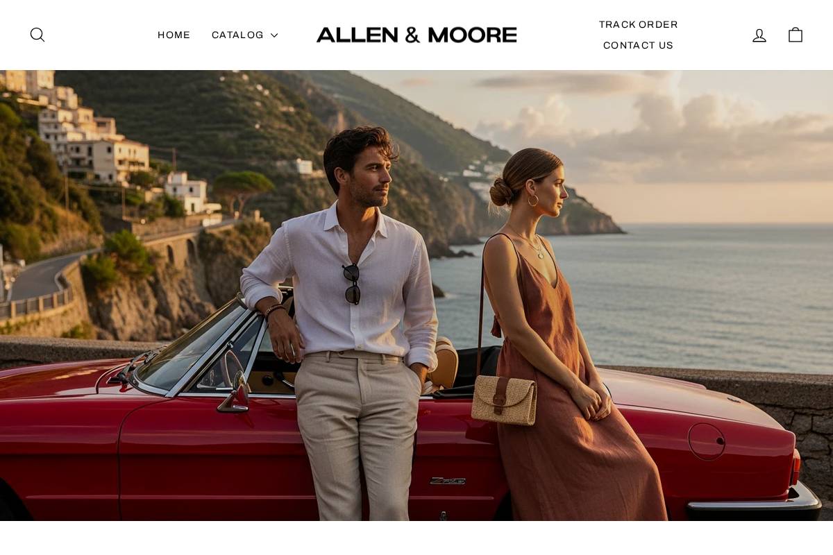 Allenandmoore homepage screenshot