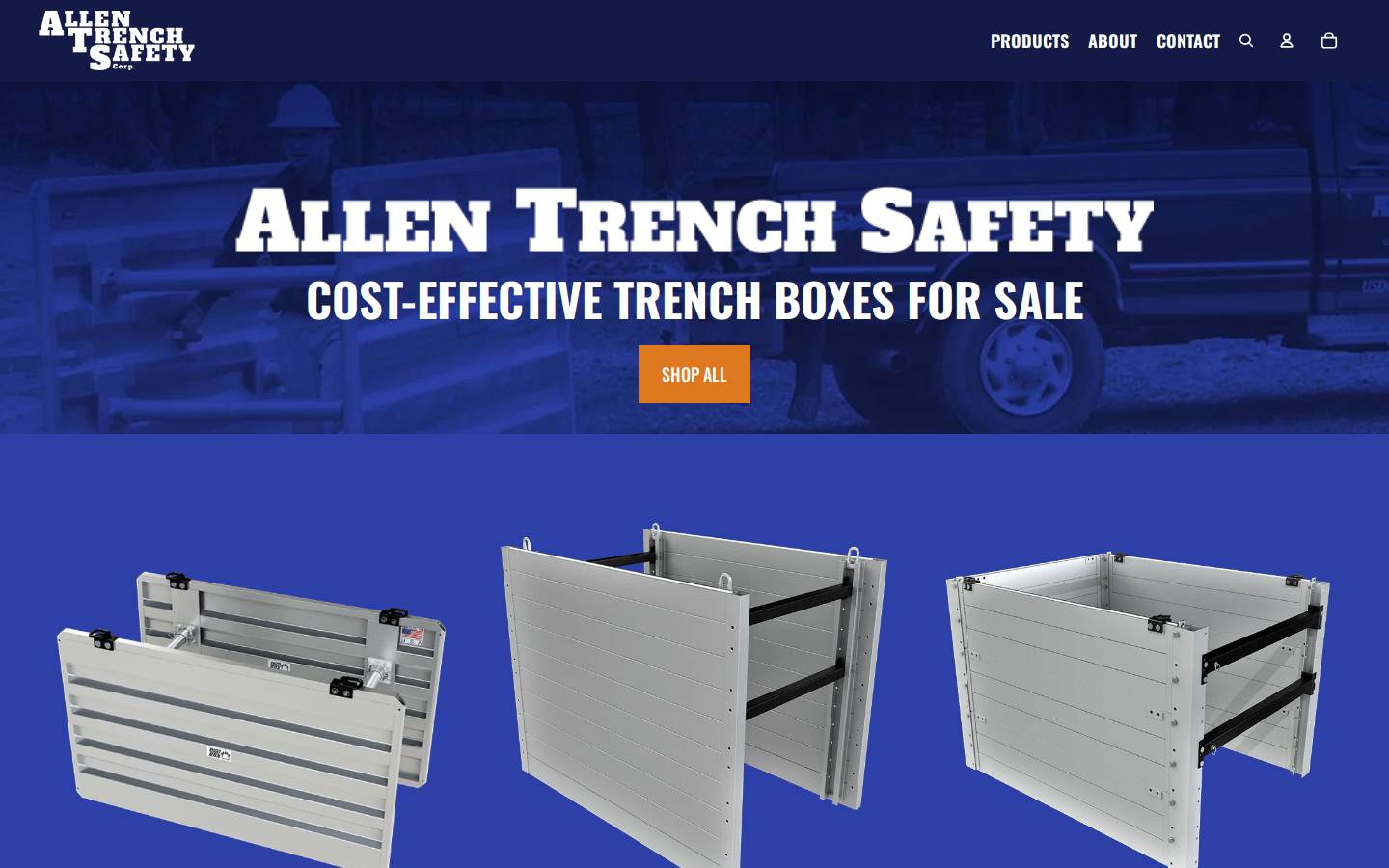 allentrenchsafety.com homepage screenshot