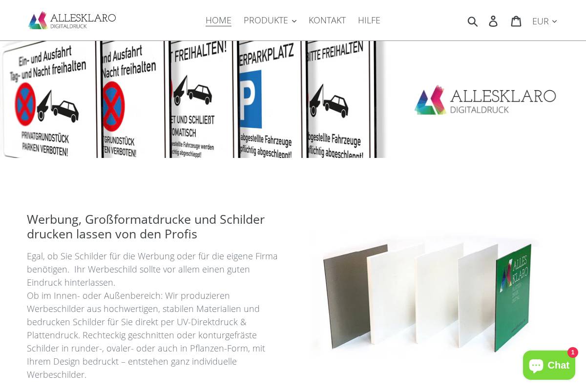allesklaro.de homepage screenshot