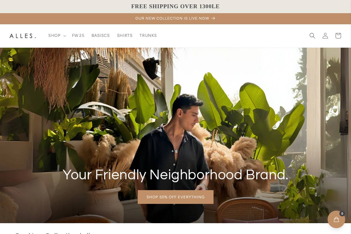 allesthebrand.com homepage screenshot